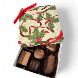 1/4 LB Assorted Chocolate Christmas Gift Box - Nandy's Candy1/4 LB Assorted Chocolate Christmas Gift Box