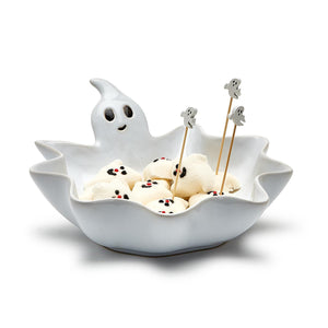 Spooktacular Ghost Bowl with 20 Ghost Picks