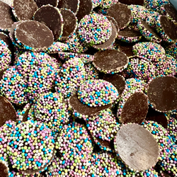 Dark Chocolate Rainbow Nonpareils