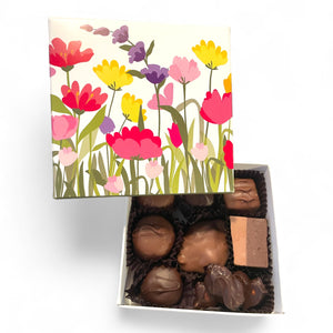 Assorted Chocolates in Flower Box - Nandy's CandyAssorted Chocolates in Flower Box