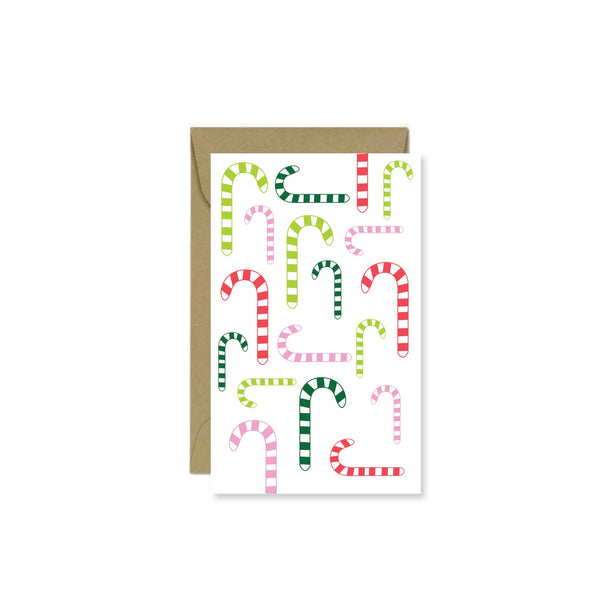 Candy Cane Mini Card - Nandy's CandyCandy Cane Mini Card