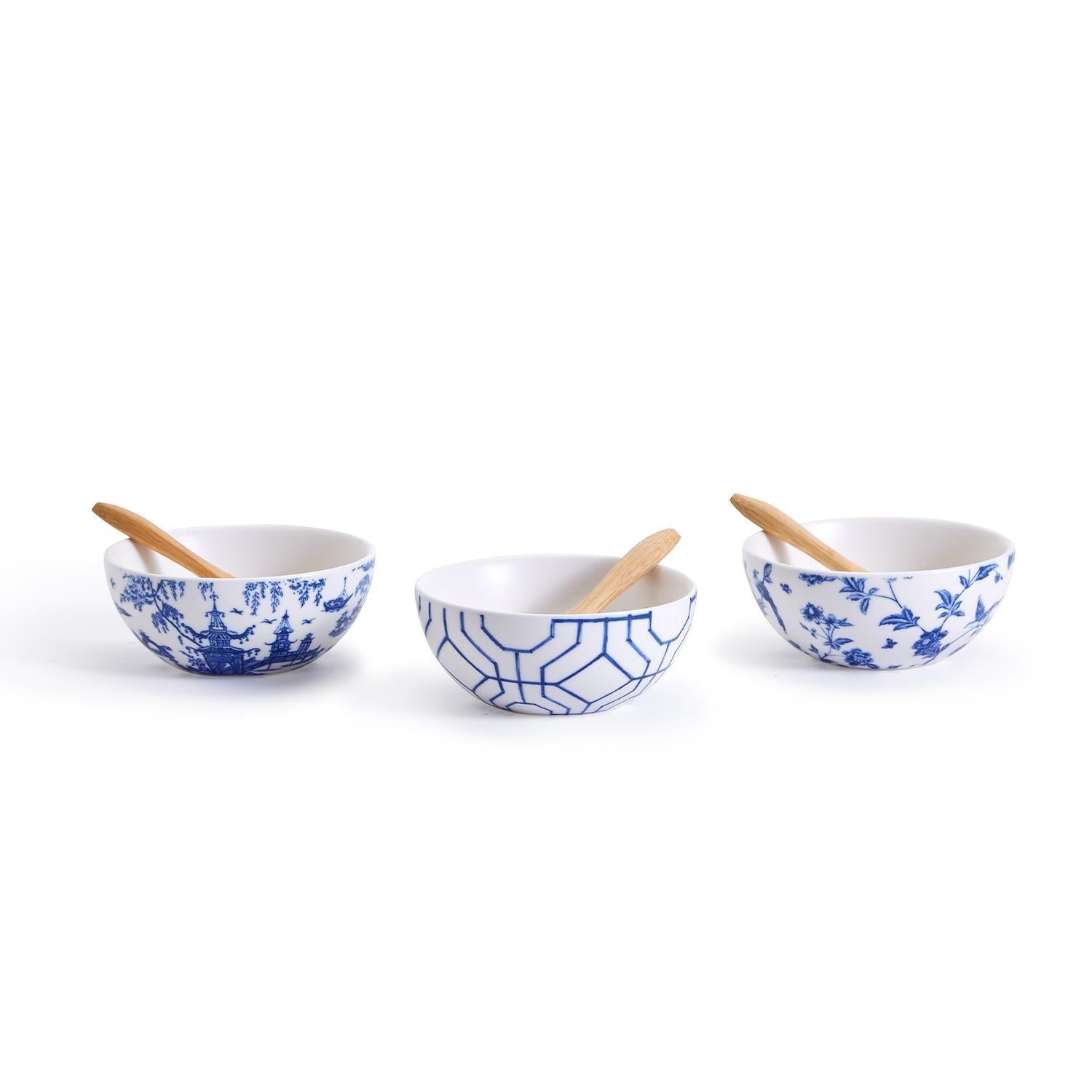 Chinoiserie Tidbit Bowls with Spoon - Nandy's CandyChinoiserie Tidbit Bowls with Spoon
