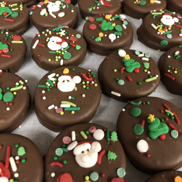 Christmas Chocolate Covered Oreos - Nandy's CandyChristmas Chocolate Covered Oreos