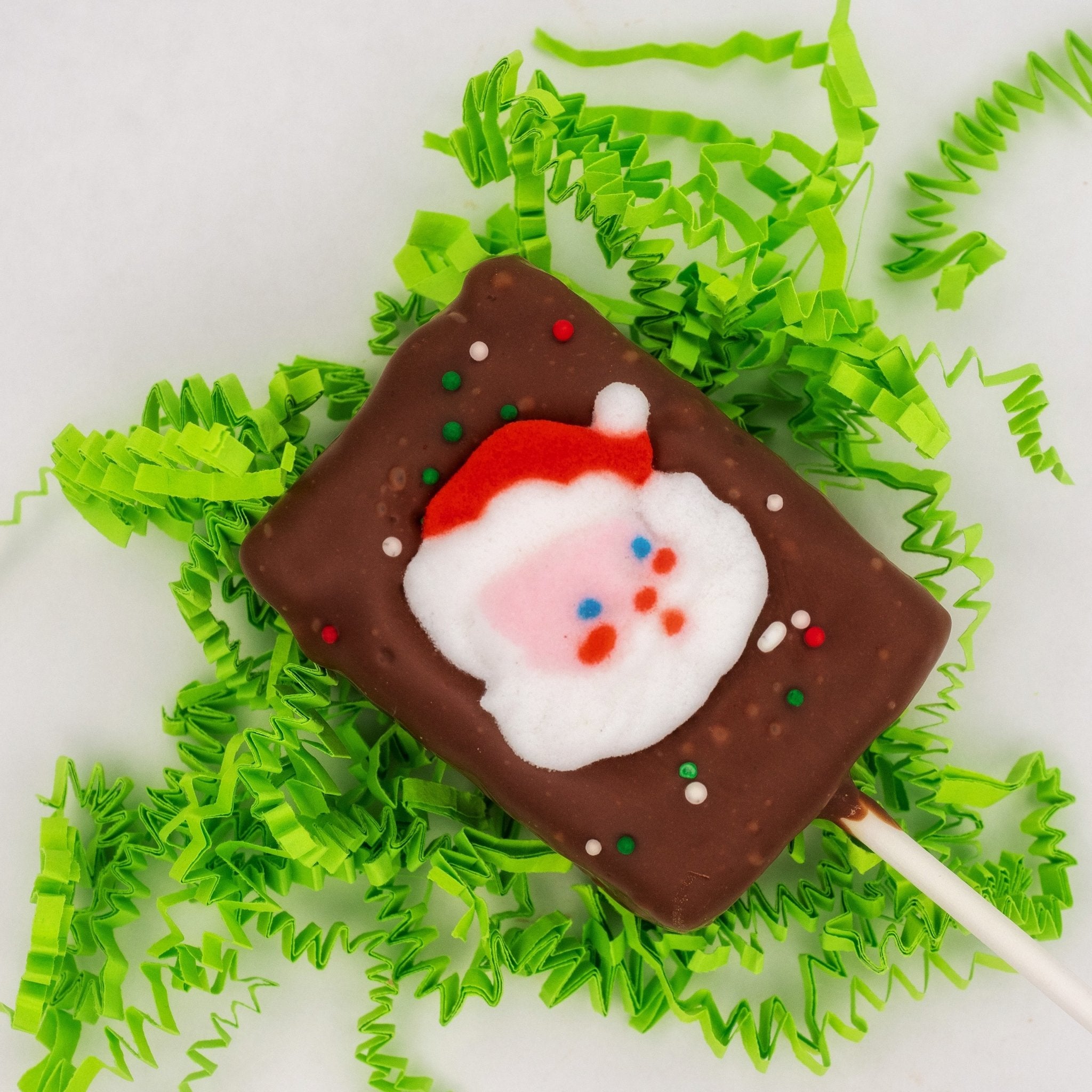 Christmas Chocolate Covered Rice Krispie Treats - Nandy's CandyChristmas Chocolate Covered Rice Krispie Treats