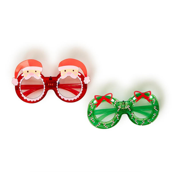 Holiday Cheer Light Up Novelty Glasses - Nandy's CandyHoliday Cheer Light Up Novelty Glasses