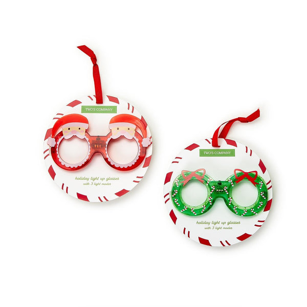 Holiday Cheer Light Up Novelty Glasses - Nandy's CandyHoliday Cheer Light Up Novelty Glasses