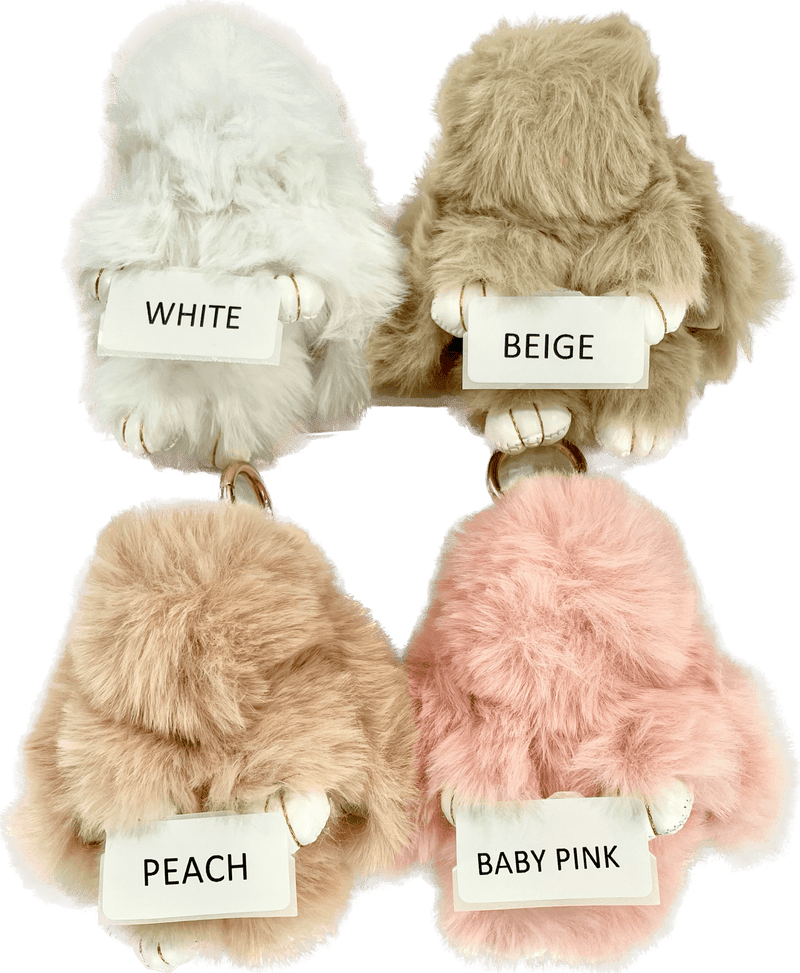 LARGE RABBIT POM POM KEYCHAIN 0225 - 6 (12pc) - Nandy's CandyLARGE RABBIT POM POM KEYCHAIN 0225 - 6 (12pc)