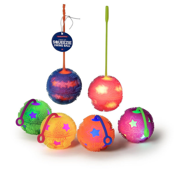 Light Up Squeezie Bungee Ball - Nandy's CandyLight Up Squeezie Bungee Ball