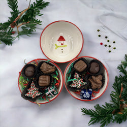 Merry and Bright Christmas Tidbit Bowls - Nandy's CandyMerry and Bright Christmas Tidbit Bowls