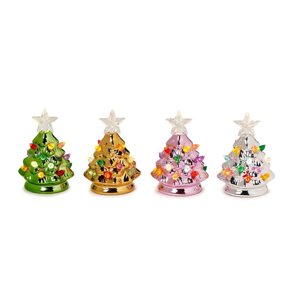 Mini Metallic LED Light up Christmas Trees - Nandy's CandyMini Metallic LED Light up Christmas Trees