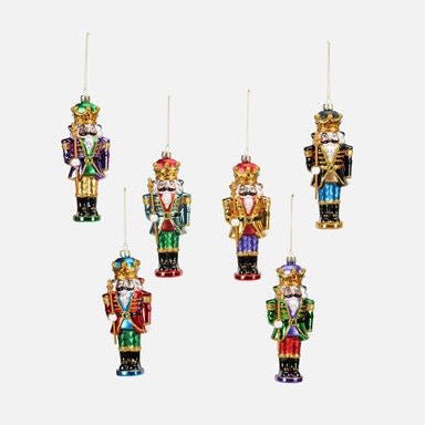 Nutcracker Glass Ornament Set - Nandy's CandyNutcracker Glass Ornament Set