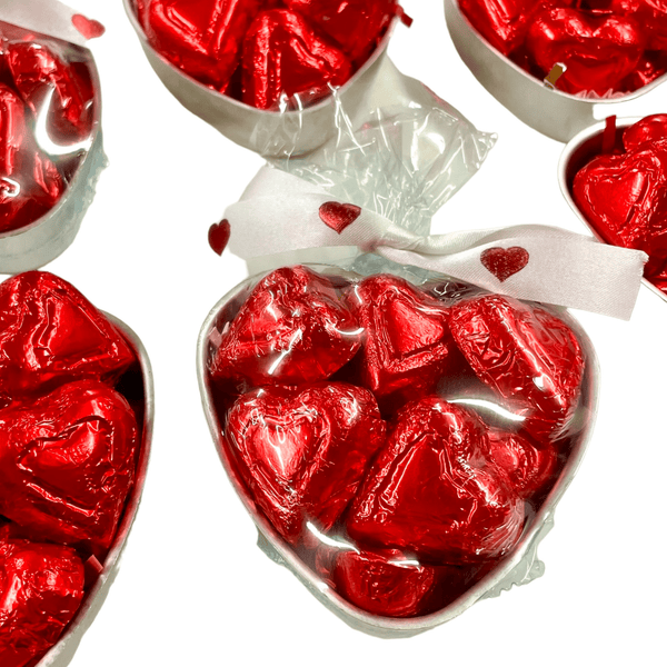 Small Heart Bowl (foil wrapped chocolate) - Nandy's CandySmall Heart Bowl (foil wrapped chocolate)