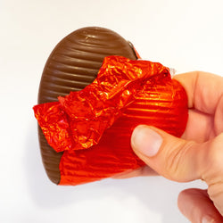 Striped Heart (Solid Chocolate) - Nandy's CandyStriped Heart (Solid Chocolate)