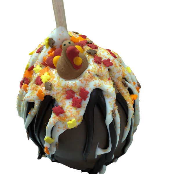 Thanksgiving Caramel Chocolate Apple - Nandy's CandyThanksgiving Caramel Chocolate Apple