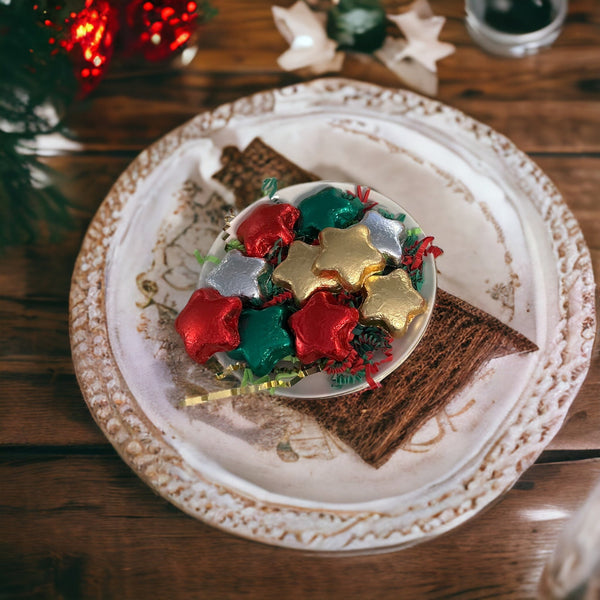 Wreath Christmas plate with Wording - Nandy's CandyWreath Christmas plate with Wording