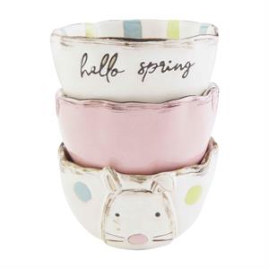 Bunny Ramekin with Foil Wrapped Chocolate Eggs - Nandy's CandyBunny Ramekin with Foil Wrapped Chocolate Eggs