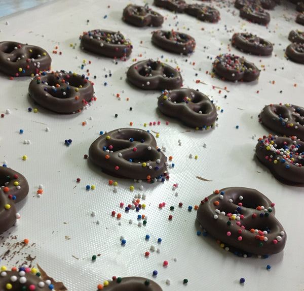 Chocolate Covered Mini Pretzels - Nandy's CandyChocolate Covered Mini Pretzels