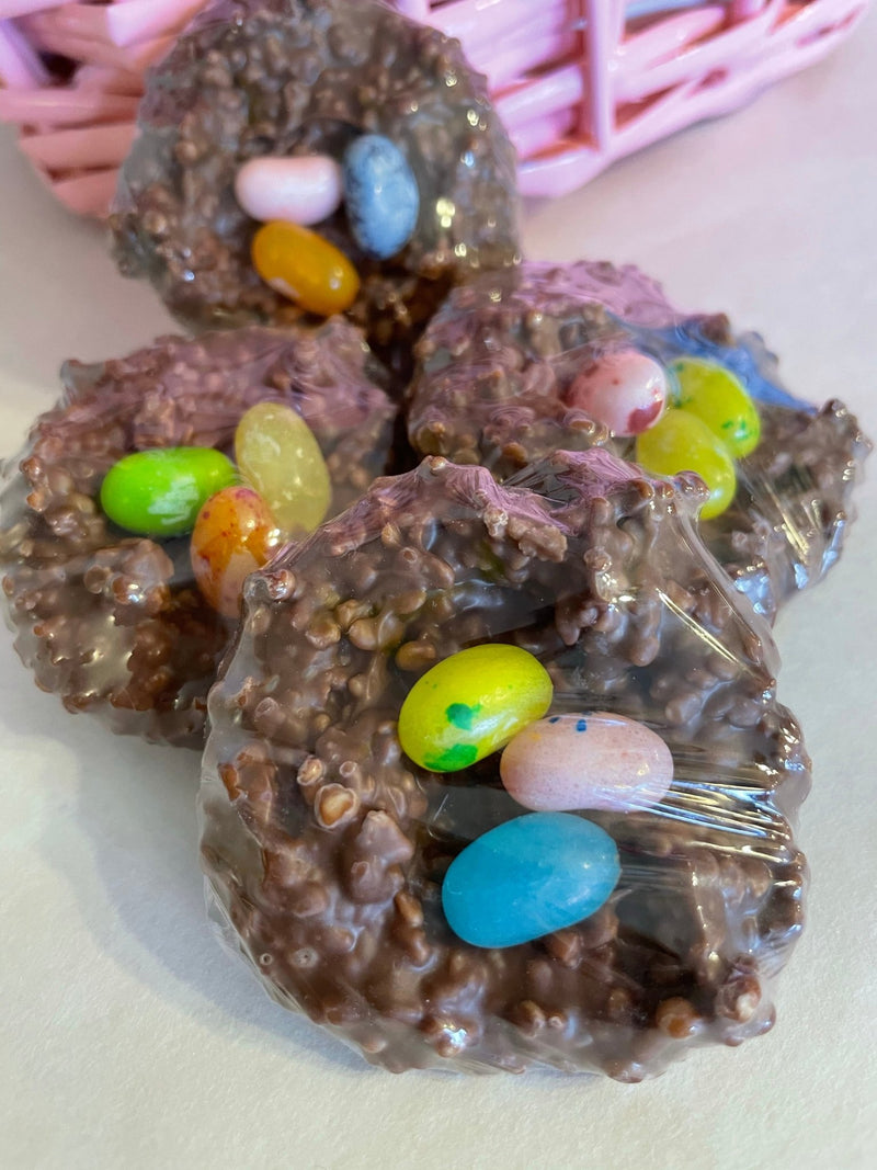 Chocolate Crispy Nests - Nandy's CandyChocolate Crispy Nests