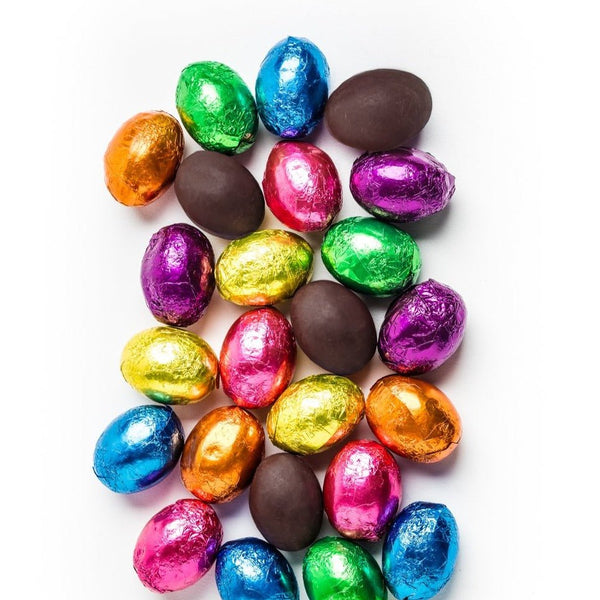 Chocolate Foil Wrapped Eggs - Nandy's CandyChocolate Foil Wrapped Eggs