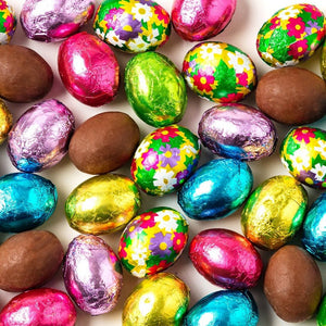 Chocolate Foil Wrapped Eggs - Nandy's CandyChocolate Foil Wrapped Eggs