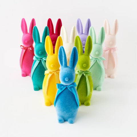 Flocked Button Nose Bunnies 16 in. - Nandy's CandyFlocked Button Nose Bunnies 16 in.
