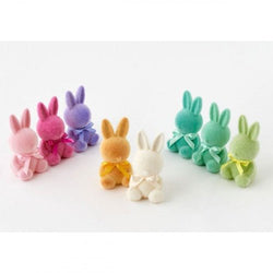 Flocked Sitting Bunny 7" - Nandy's CandyFlocked Sitting Bunny 7"