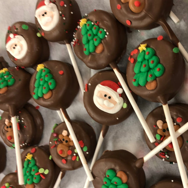 Chocolate covered Christmas Oreos