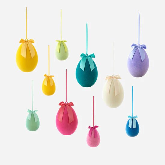 One Hundred Eighty Degrees Flocked Hanging Eggs - Nandy's CandyOne Hundred Eighty Degrees Flocked Hanging Eggs