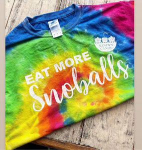 Short Sleeve Tie-Dye Nandy's Candy Snoball T-shirts - Nandy's CandyShort Sleeve Tie-Dye Nandy's Candy Snoball T-shirts