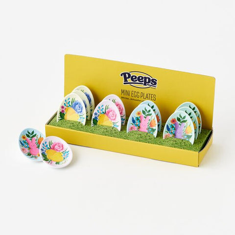 Small Peeps Egg Shaped Plates - Nandy's CandySmall Peeps Egg Shaped Plates