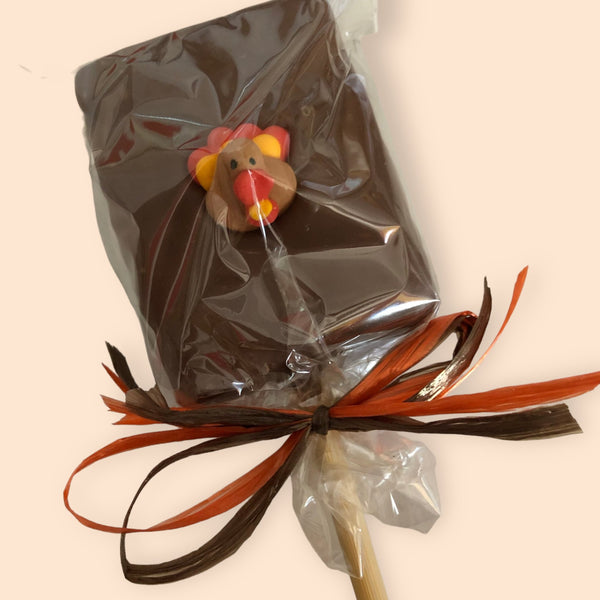 Thanksgiving Chocolate Covered Krispie Treats - Nandy's CandyThanksgiving Chocolate Covered Krispie Treats