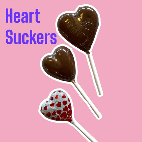 Three sizes of your favorite heart suckers - Nandy's CandyThree sizes of your favorite heart suckers